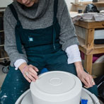 Juliet Macleod in her studio 2018